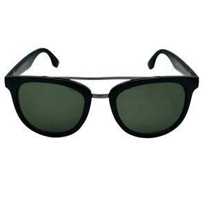 7037 | Black/Green Browline Sunglasses